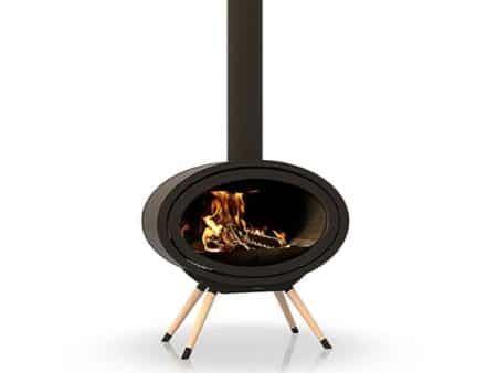 Dik Geurts - Oval Front, Legs wood burning stove