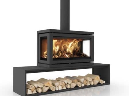 Vidar Triple Large, Straight Plateau wood stove