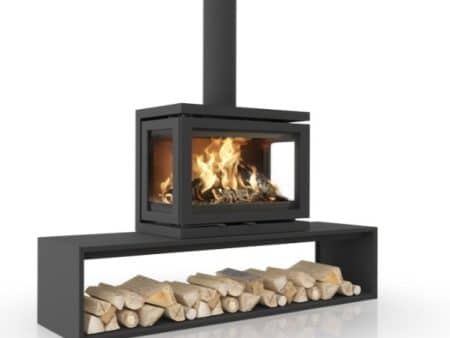 Vidar Triple Medium, Straight Plateau wood stove