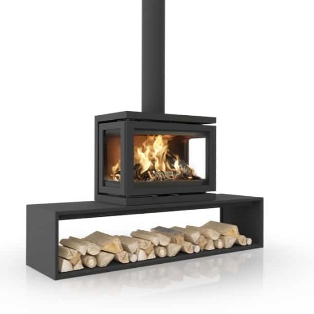 Vidar Triple Medium, Straight Plateau wood stove