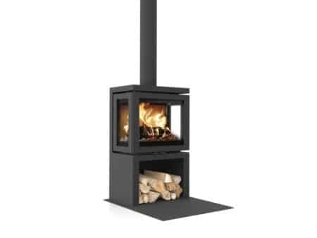 Vidar triple small store wood burning stove