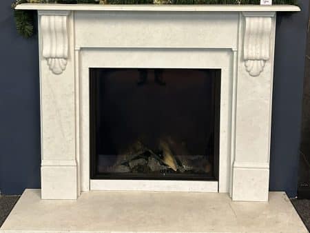 Stovax Victorian Corbel Antique White Marble Surround Only