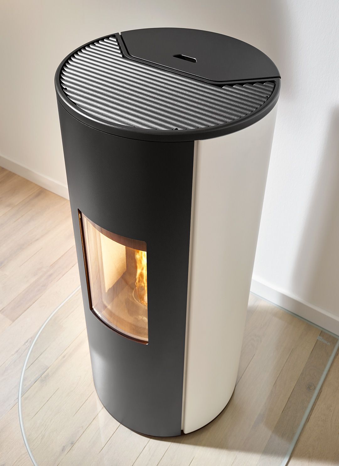 COSMO pellet stove top view