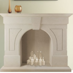 Clearwell stone fireplace