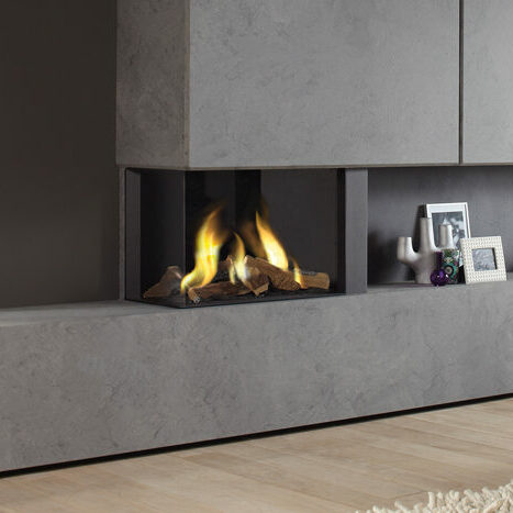 DRU Lugo 80/2 Eco Wave Gas Fire