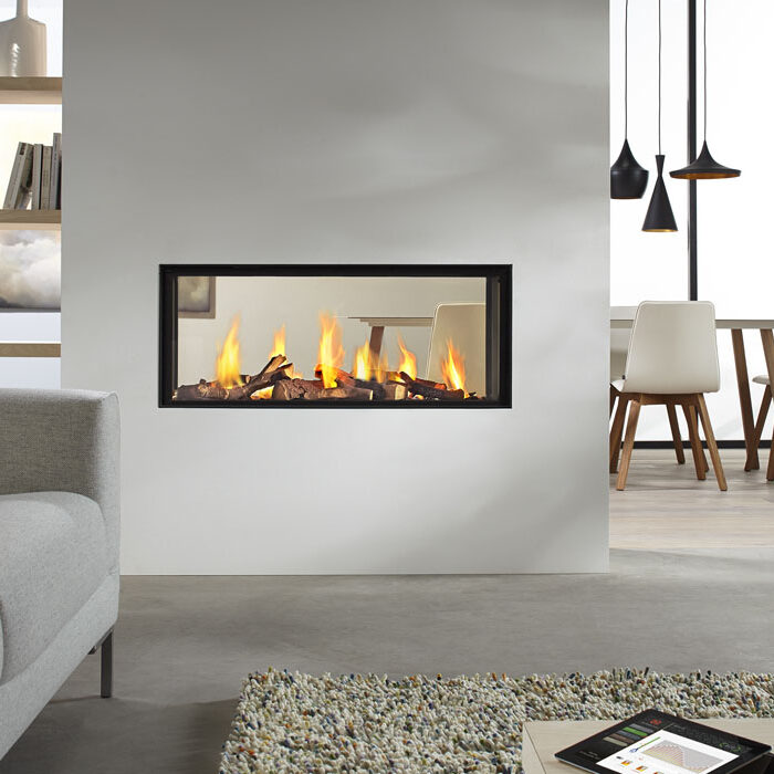DRU Metro 100XT Tunnel Eco Wave Gas Fire