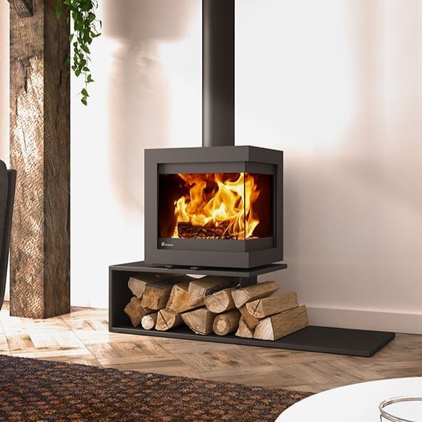 Dik Geurts - Bora Corner, Plateau Floating wood burning stove