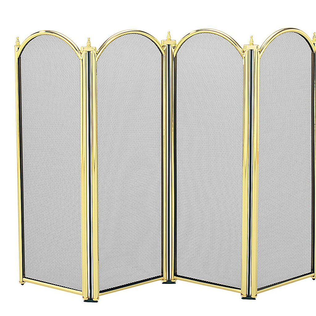 Dynasty 4 Fold Fireguard (Brass)