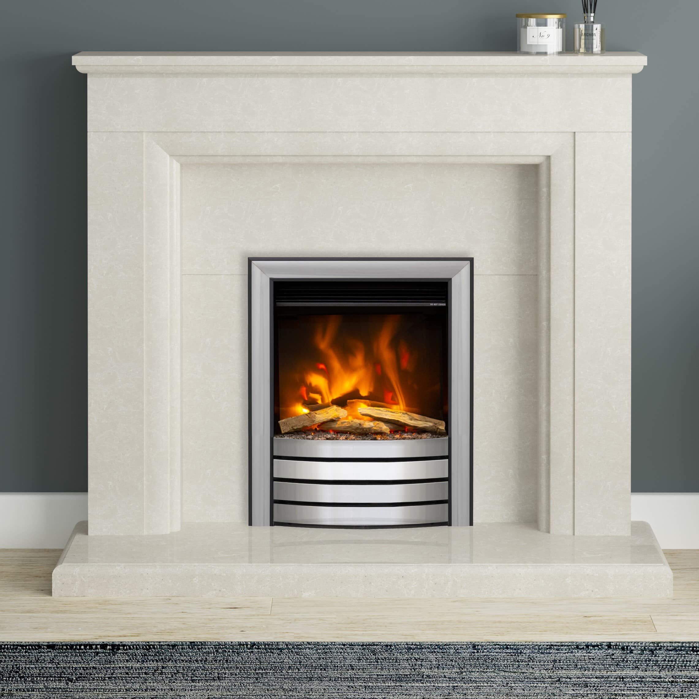 Ellesmere in Manila Micro Marble fireplace