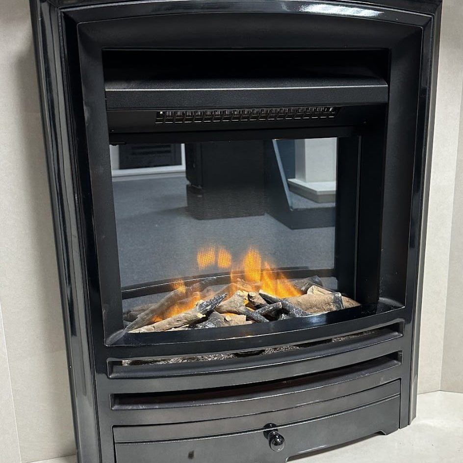 Evonics Oberon Black Nickel Electric fire