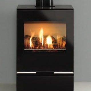 Gazco Riva Vision Small Conventional Flue NG Top Exit New & Boxed