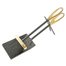 Hearth Tidy Loop – Black and Brass