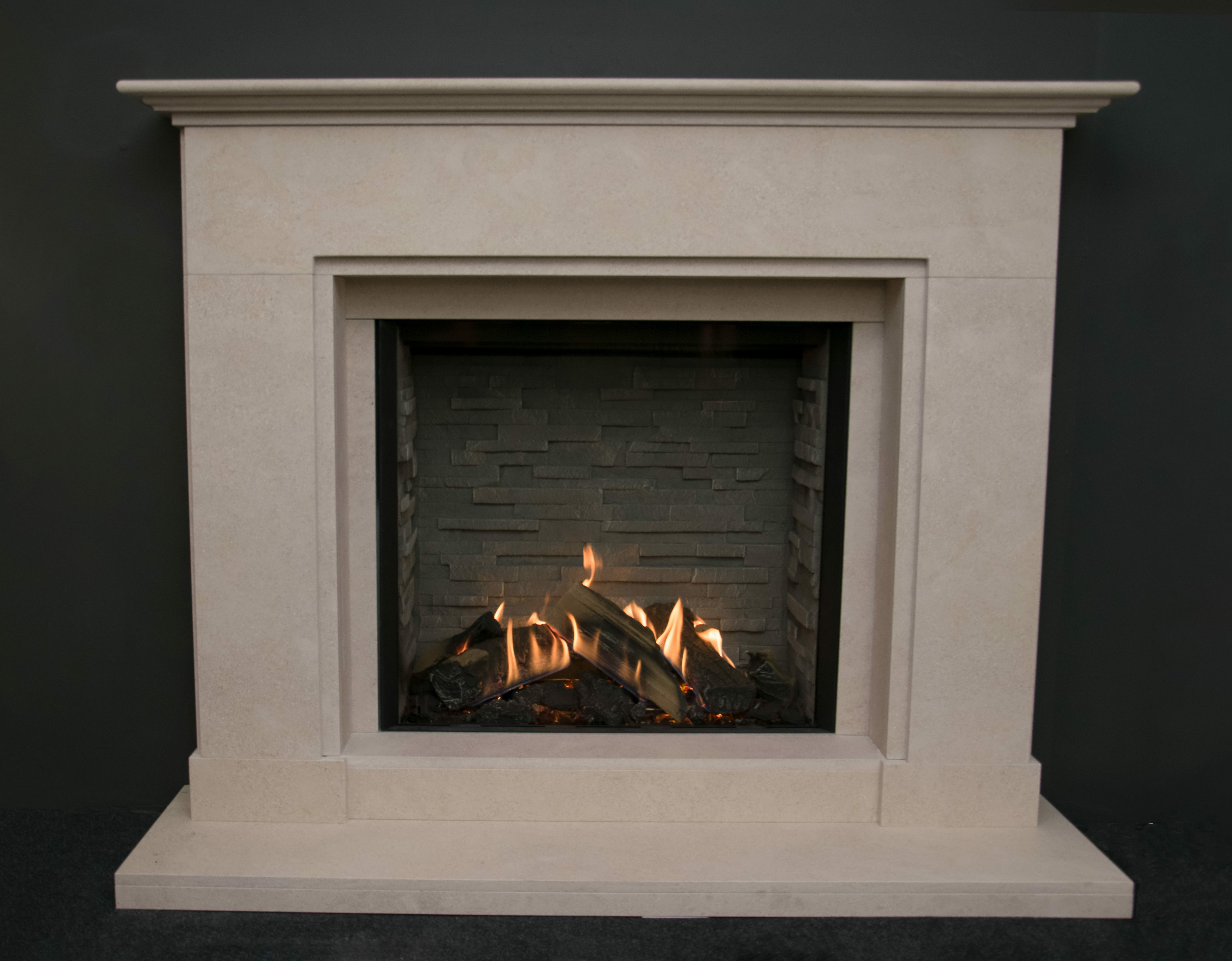 Jersey Limestone Fireplace