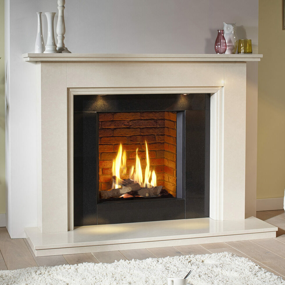 Natura Jessica Limestone Fireplace