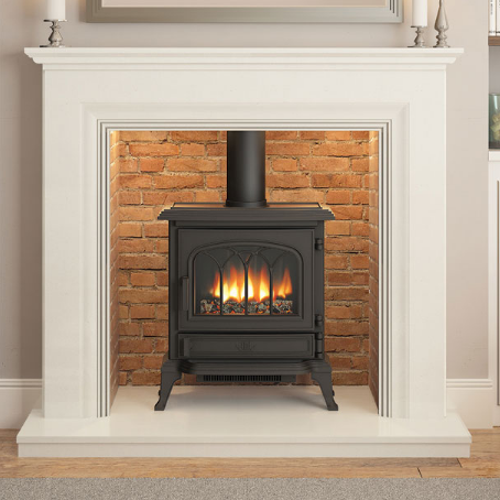 Odella Inglenook Fireplace with marble fire surround