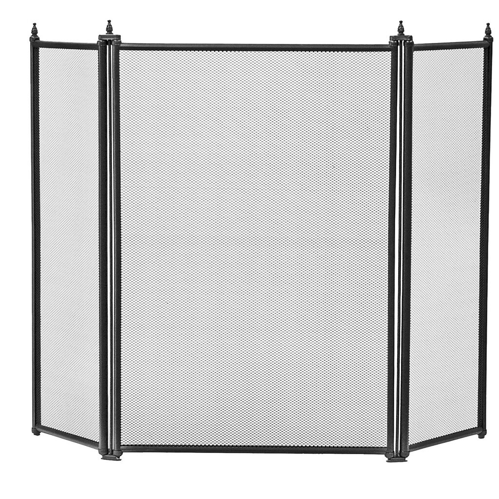 Regency 3 Fold Fireguard (Black)