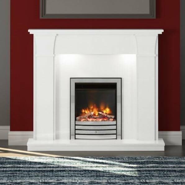 Saxton 16 - Devotion Front Chrome electric inset fire