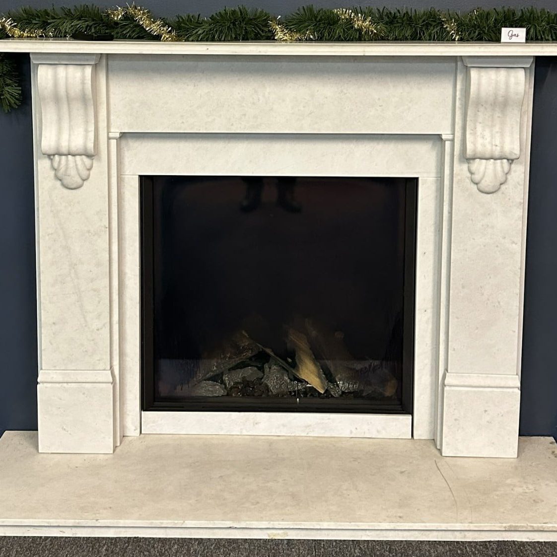 Stovax Victorian Corbel Antique White Marble Surround Only
