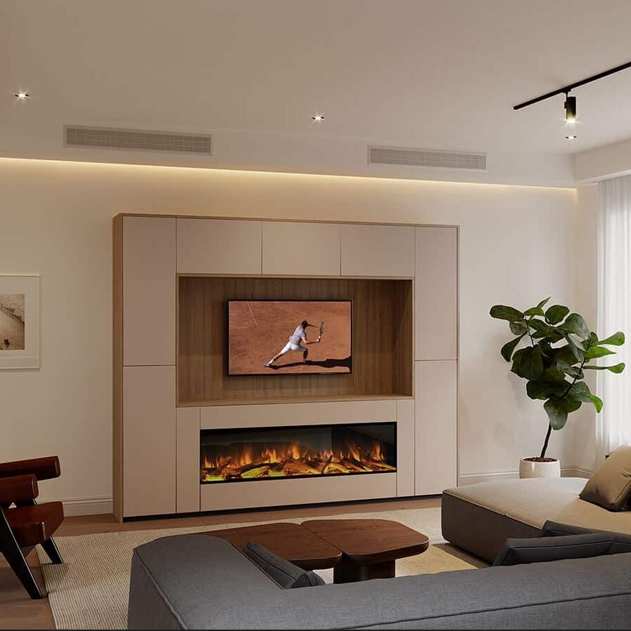 Teddington medium fireplace and entertainment suite