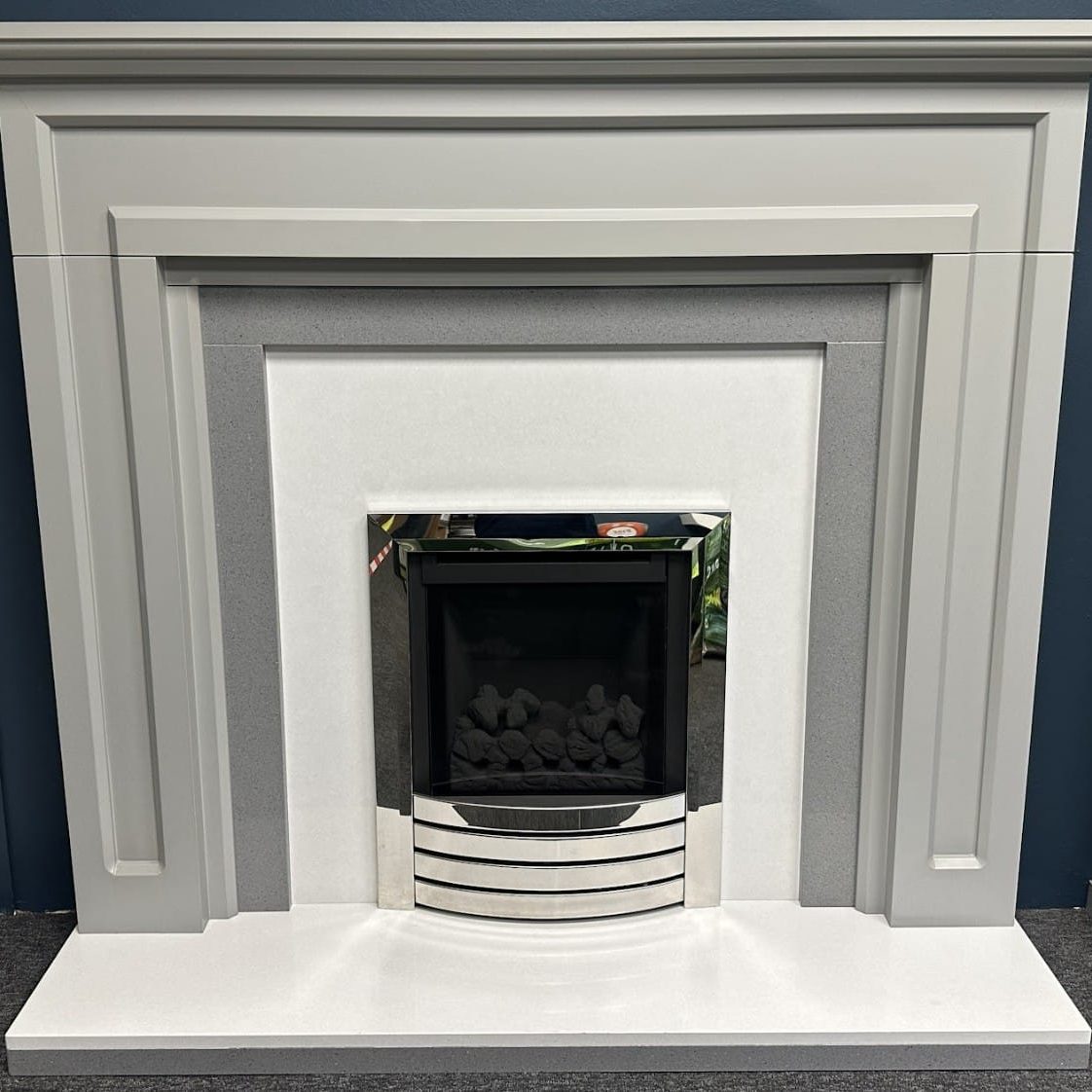 Trent Mayfair Surround with Layered Back Panel & Hearth