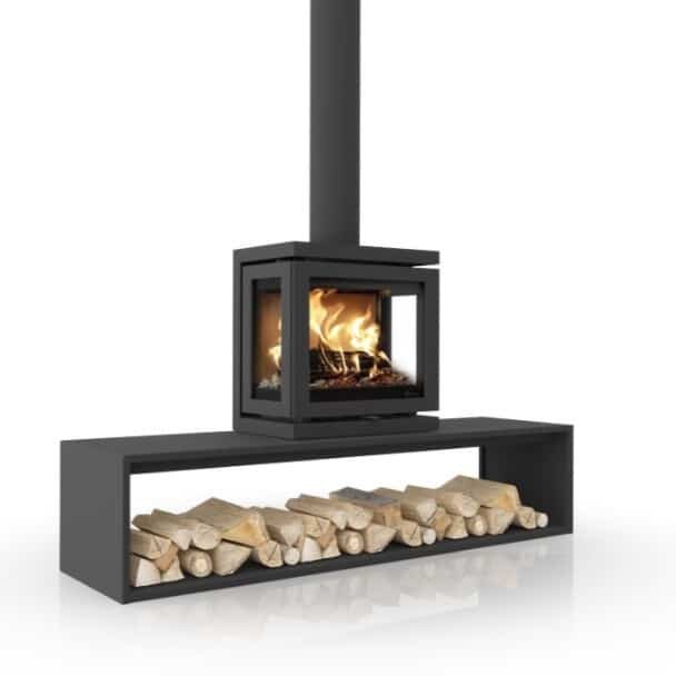 Vidar Triple Small, Straight Plateau wood stove