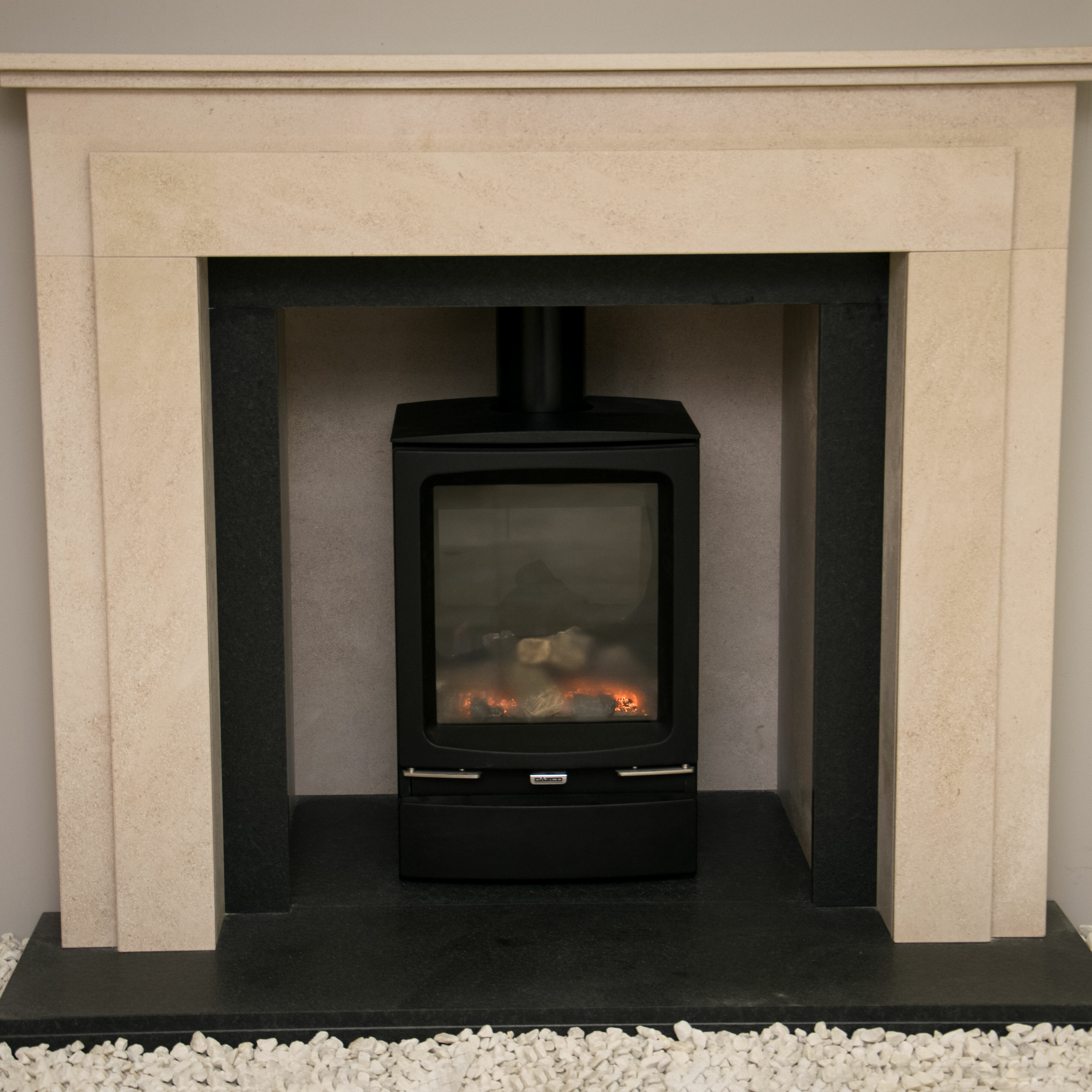 Natura Wentworth Limestone Fireplace