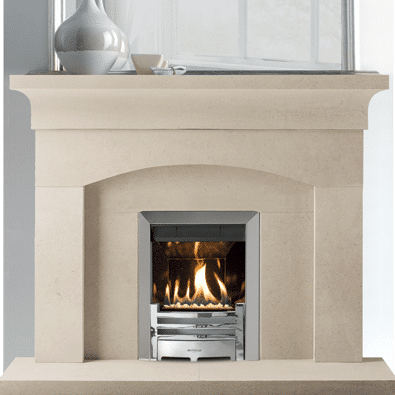 Hadleigh stone fireplace