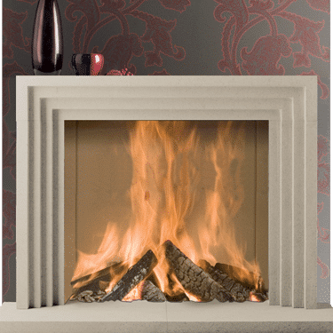 Helmsley stone fireplace