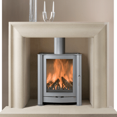 Walden stone fireplace